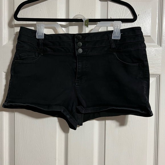 Black Blue Spice Shorts. - Picture 1 of 3
